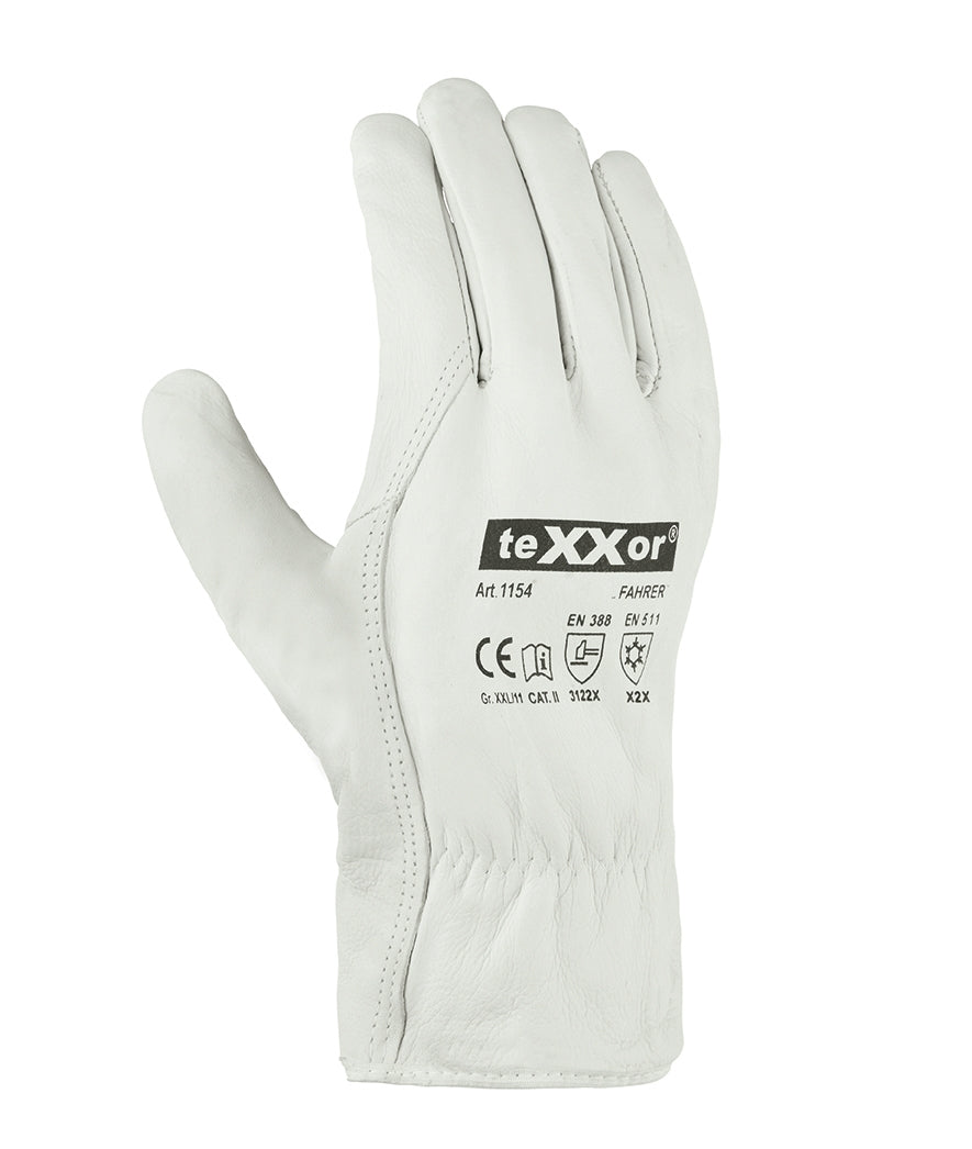 teXXor® Rindnappaleder-Winterhandschuhe FAHRER-WINTER-arbeitskleidung-gmbh