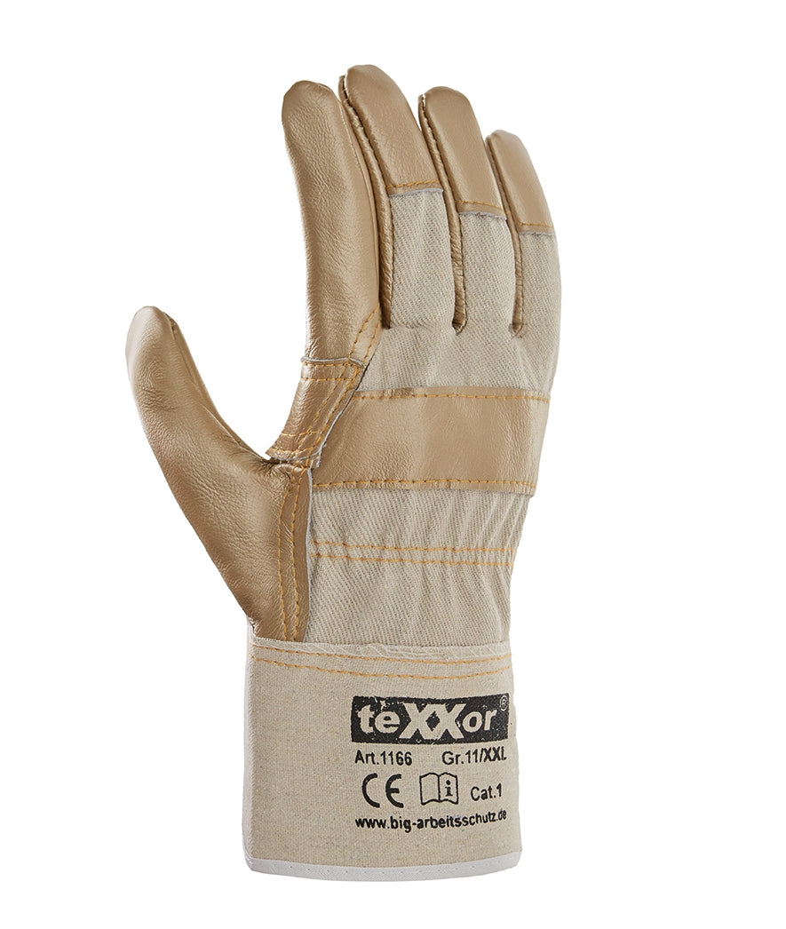 teXXor® Möbelleder-Handschuhe HELLES LEDER-arbeitskleidung-gmbh