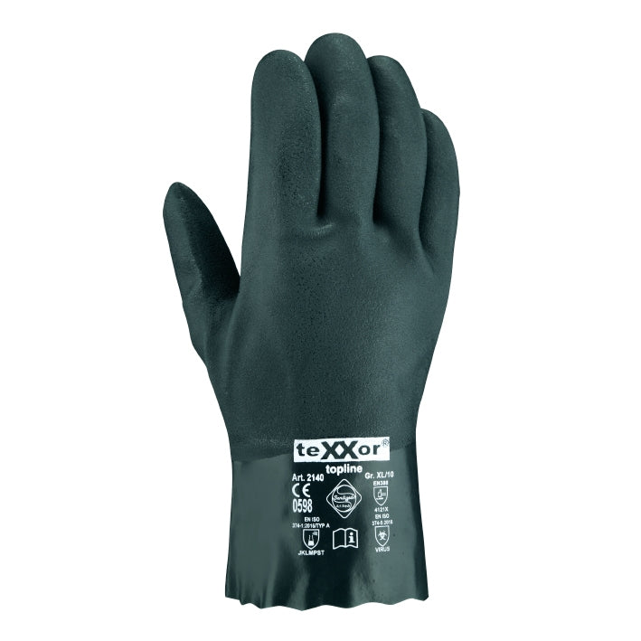 teXXor® topline Chemikalienschutz-Handschuhe PVC-arbeitskleidung-gmbh
