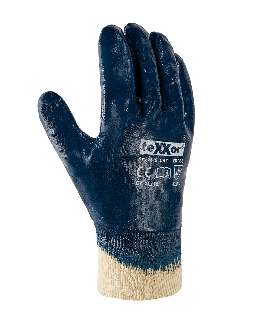 teXXor® Nitril-Handschuhe STRICKBUND-arbeitskleidung-gmbh