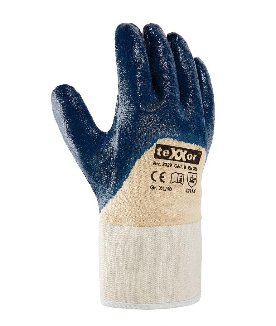 teXXor® Nitril-Handschuhe STULPE-arbeitskleidung-gmbh