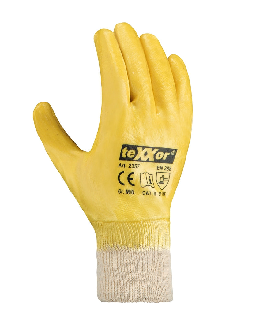 teXXor® Nitril-Handschuhe STRICKBUND-arbeitskleidung-gmbh
