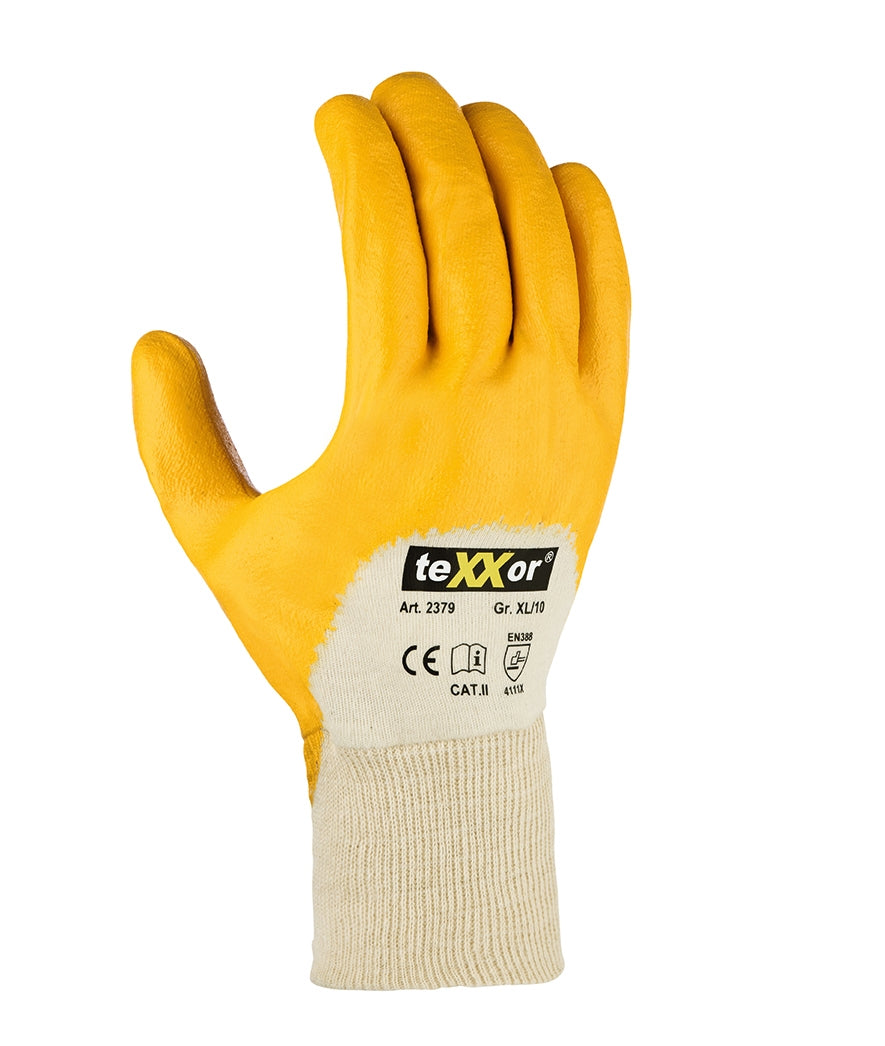 teXXor® topline Nitril-Handschuhe STRICKBUND-arbeitskleidung-gmbh