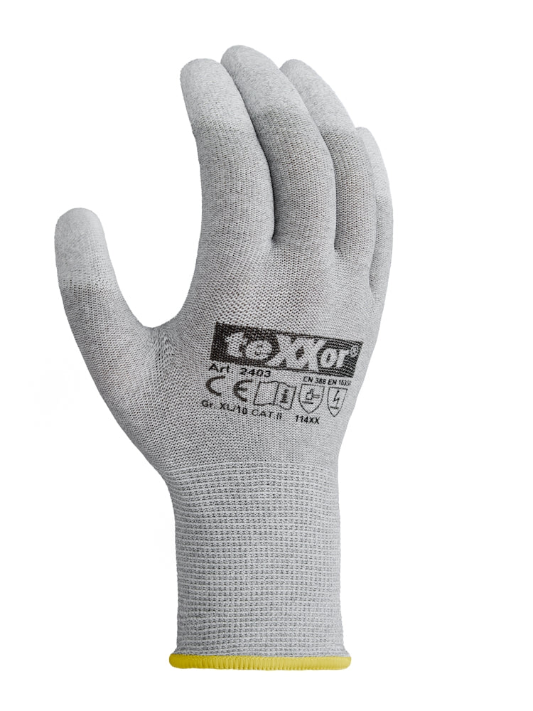 teXXor® Strickhandschuhe ESD 1-arbeitskleidung-gmbh