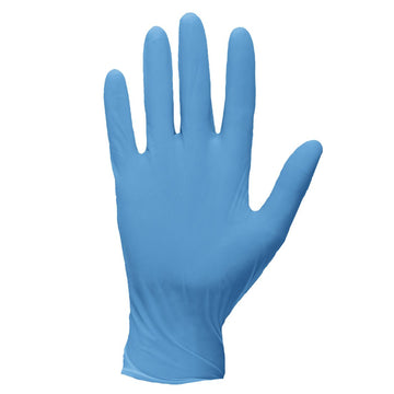 A924 - Puderfreier Einweg-Nitrilhandschuh Kat 1 Blau - arbeitskleidung-gmbh