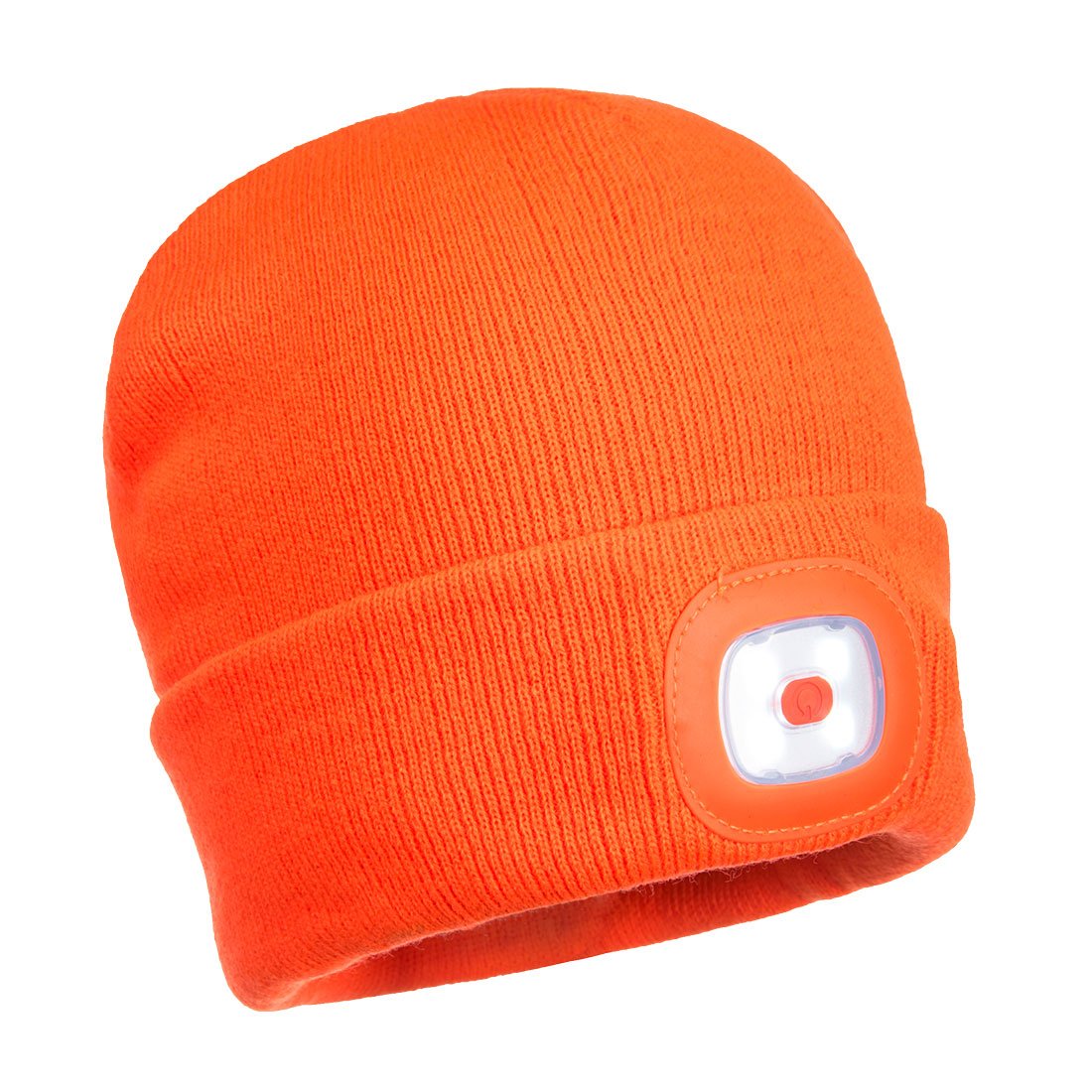 Beanie mit wiederaufladbaren LED - Leuchten vorn und hinten - arbeitskleidung-gmbh