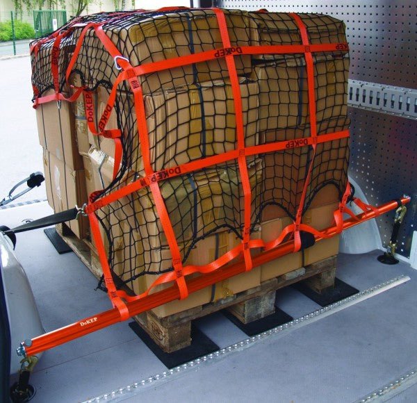 DoKEP ZK400/500/800, Typ 2, Kombination Gurtband / Seilnetze für Kastenwagen, Pritschen und Anhä - arbeitskleidung-gmbh
