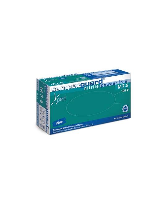 Einweghandschuhe SEMPERGUARD® XPERT - puderfrei - blau - arbeitskleidung-gmbh