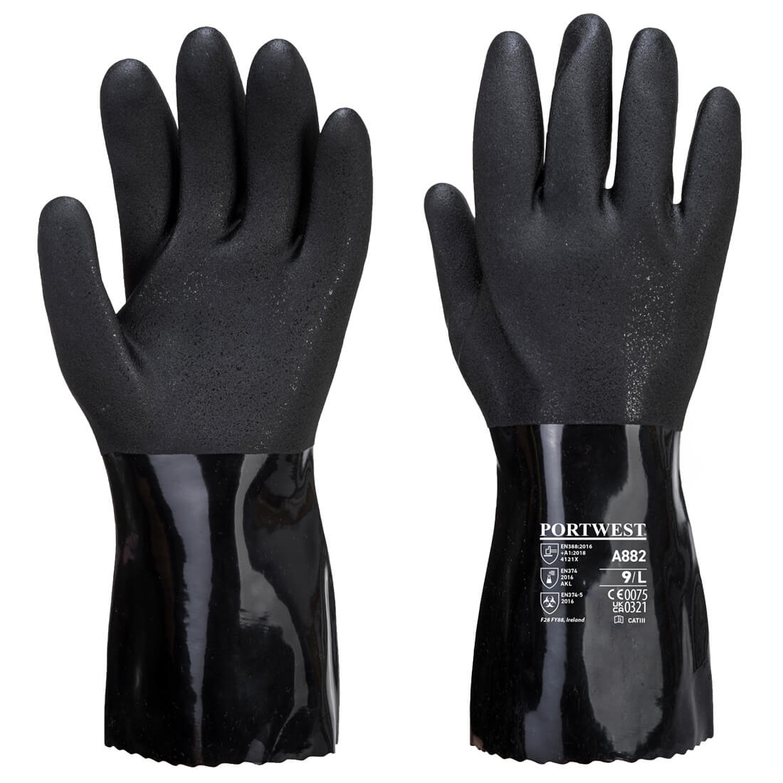 ce 0321 handschuhe Portwest ESD PVC Chemikalienschutz-Handschuh