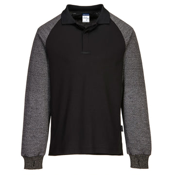 Polo Shirt with Cut Resistant Sleeves - arbeitskleidung-gmbh