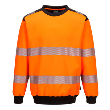 PW3 Hi-Vis Crew Neck Sweatshirt - arbeitskleidung-gmbh
