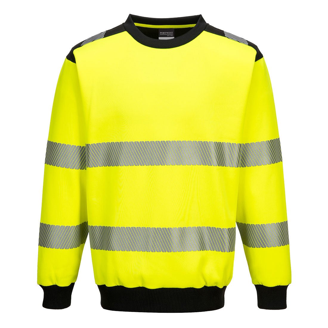 PW3 Hi-Vis Crew Neck Sweatshirt - arbeitskleidung-gmbh