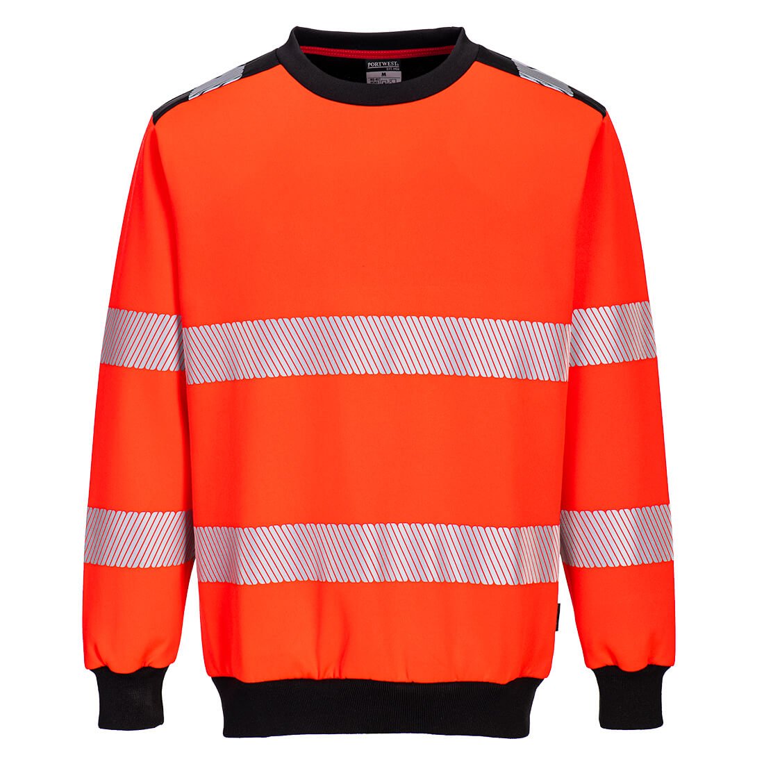 PW3 Hi-Vis Crew Neck Sweatshirt - arbeitskleidung-gmbh
