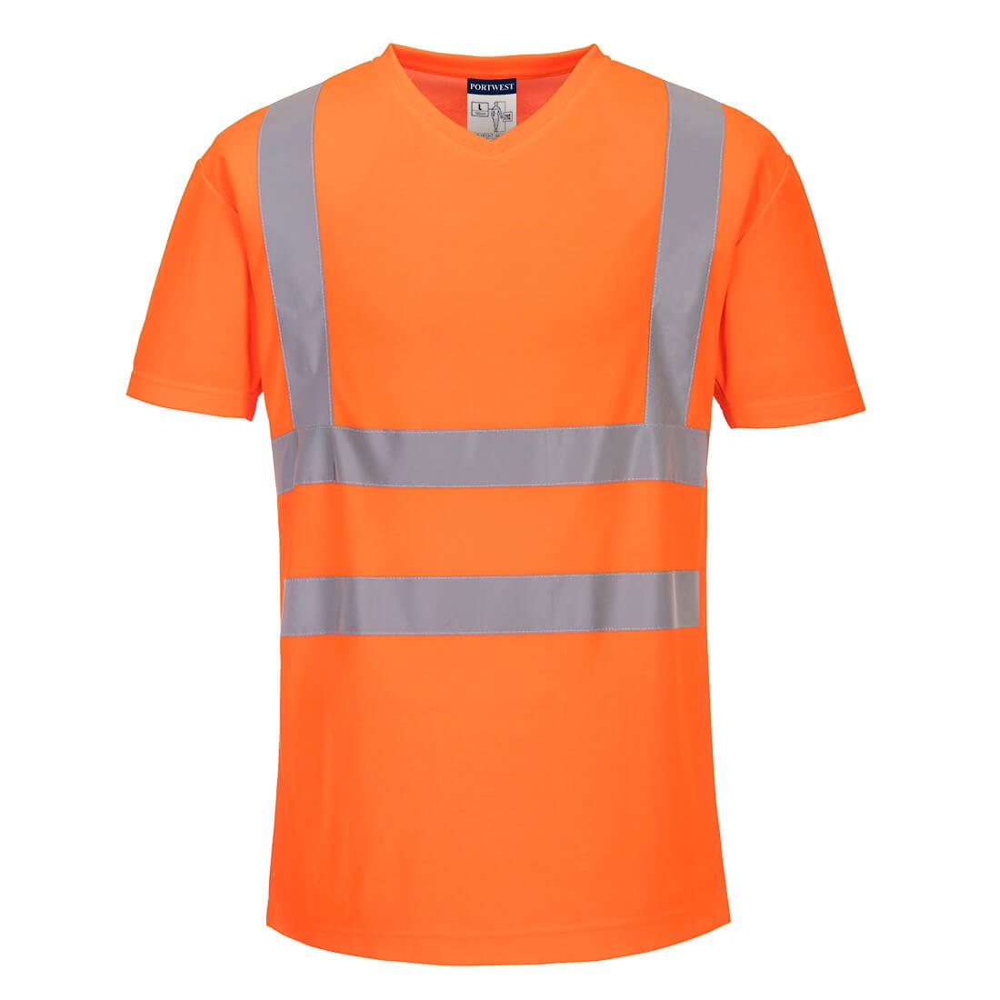 V-Neck Mesh Inserts T-Shirt - arbeitskleidung-gmbh