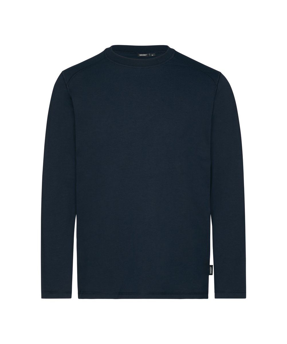 DASSY FUND Langarmshirt Nachtblau Vorderansicht