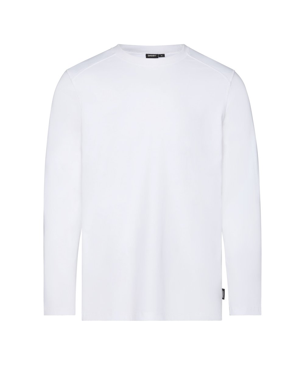 DASSY FUND Langarmshirt Weiss Vorderansicht