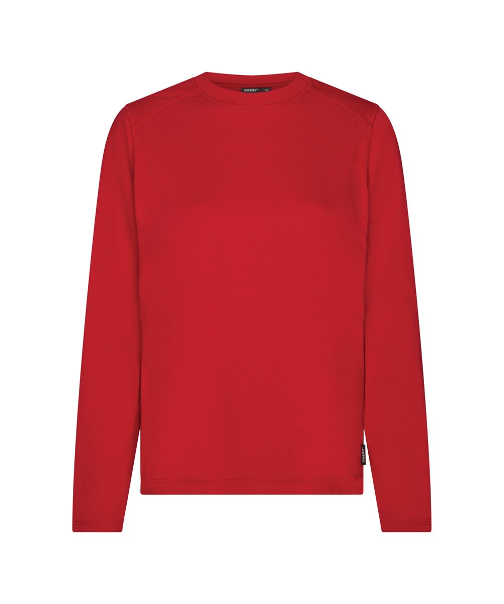 DASSY FUND WOMEN Langarmshirt Rot – Vorderansicht