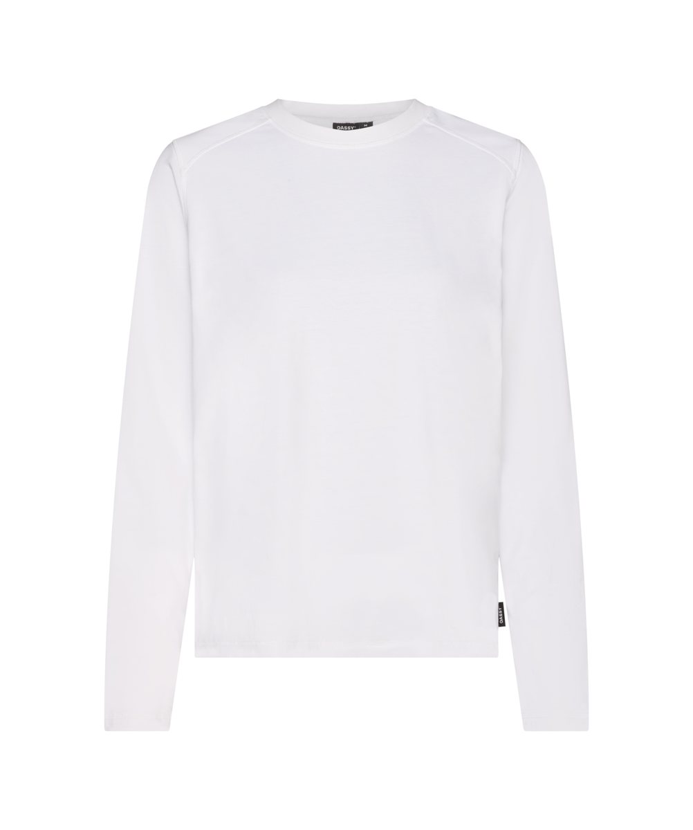 DASSY FUND WOMEN Langarmshirt Weiß – Vorderansicht
