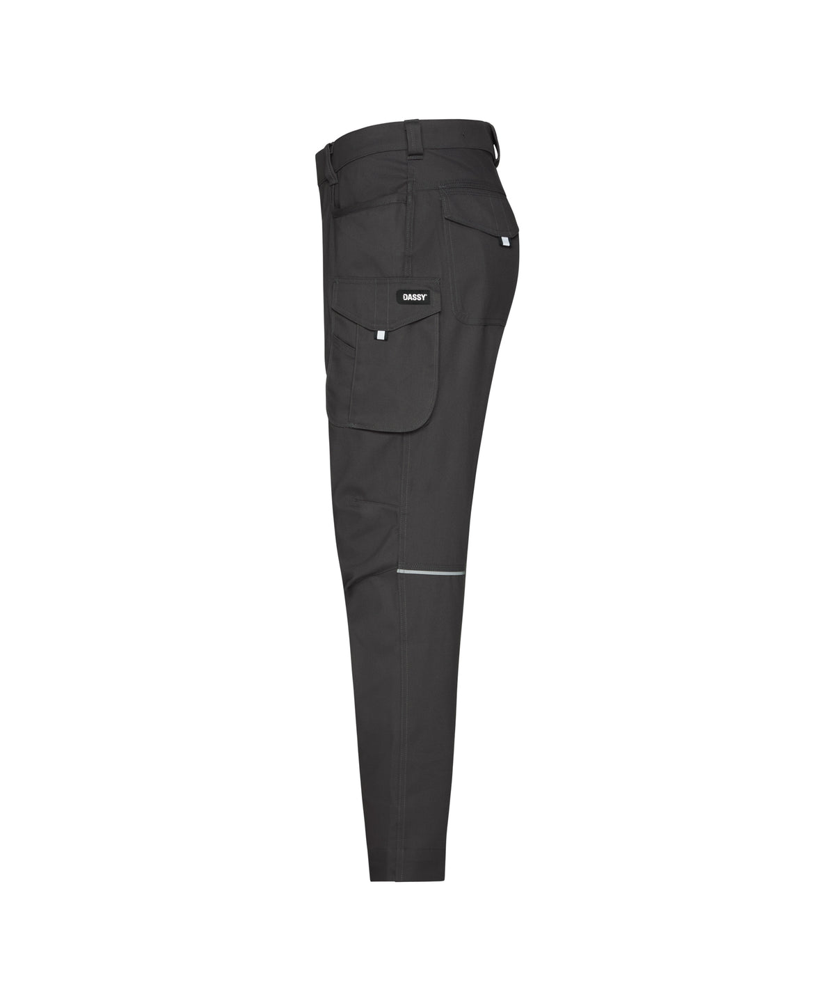 DASSY Gaudi Flex Women Stretch-Arbeitshose – Anthrazitgrau – Seitenansicht