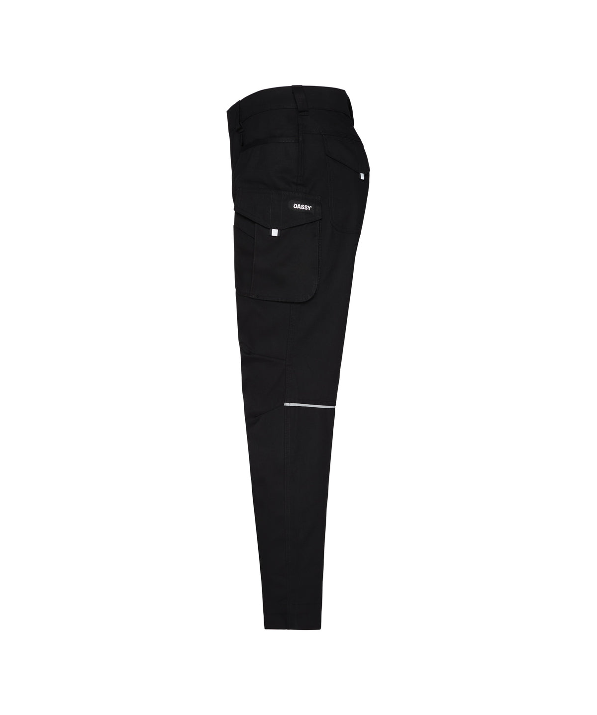 DASSY Gaudi Flex Women Stretch-Arbeitshose – Schwarz – Seitenansicht