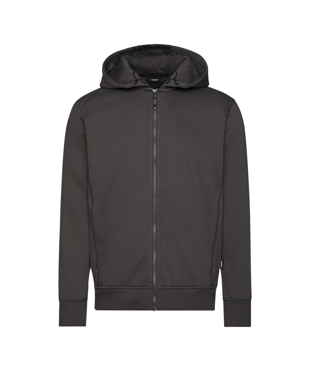 DASSY GRID Kapuzensweatshirt Anthrazitgrau – Vorderansicht