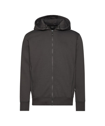 DASSY GRID Kapuzensweatshirt Anthrazitgrau – Vorderansicht