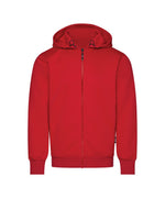 DASSY GRID Kapuzensweatshirt Rot – Vorderansicht