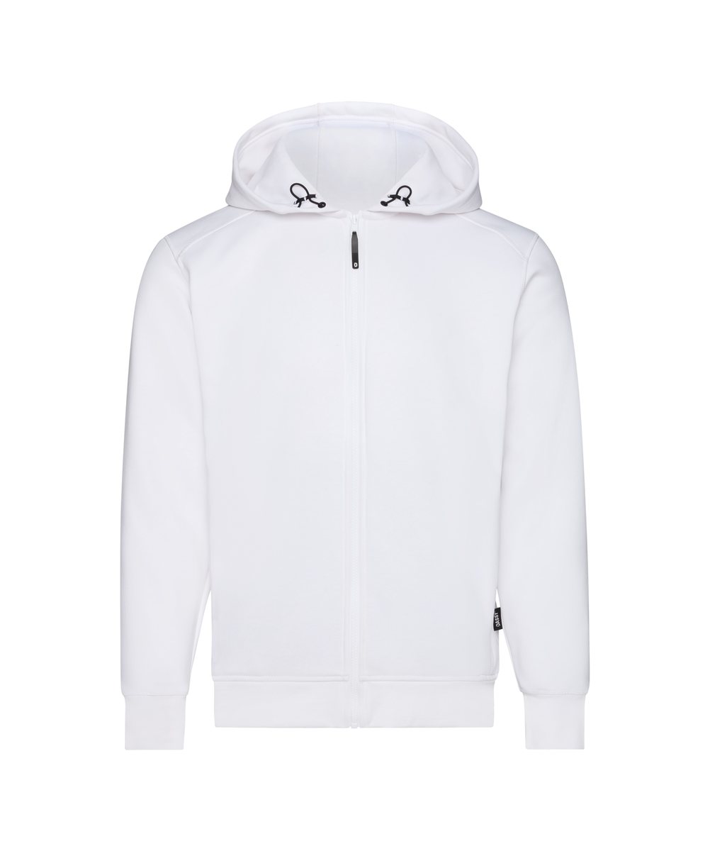 DASSY GRID Kapuzensweatshirt Weiß – Vorderansicht