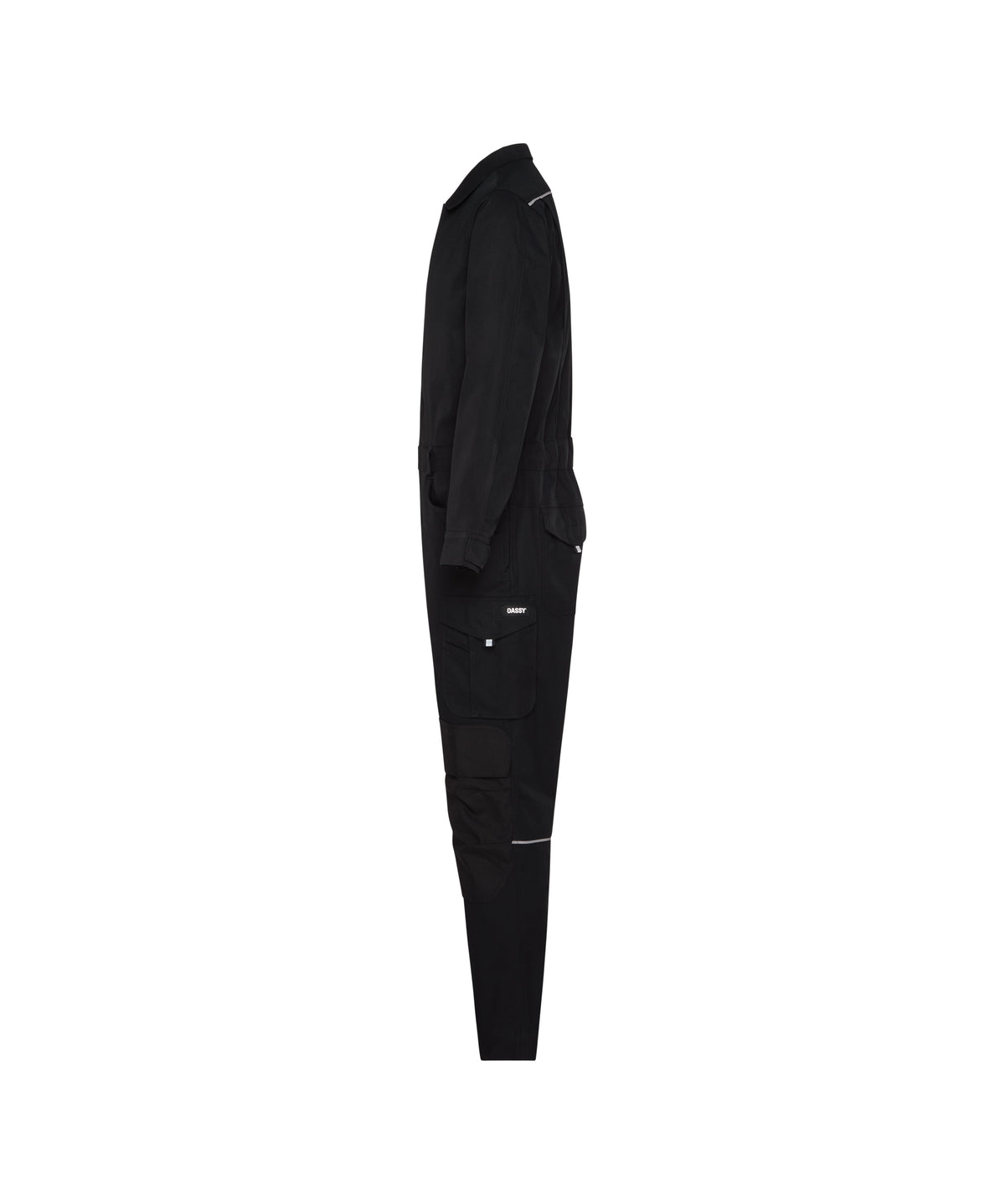 DASSY Moneo Overall mit Kniepolstertaschen – Schwarz – Seitenansicht
