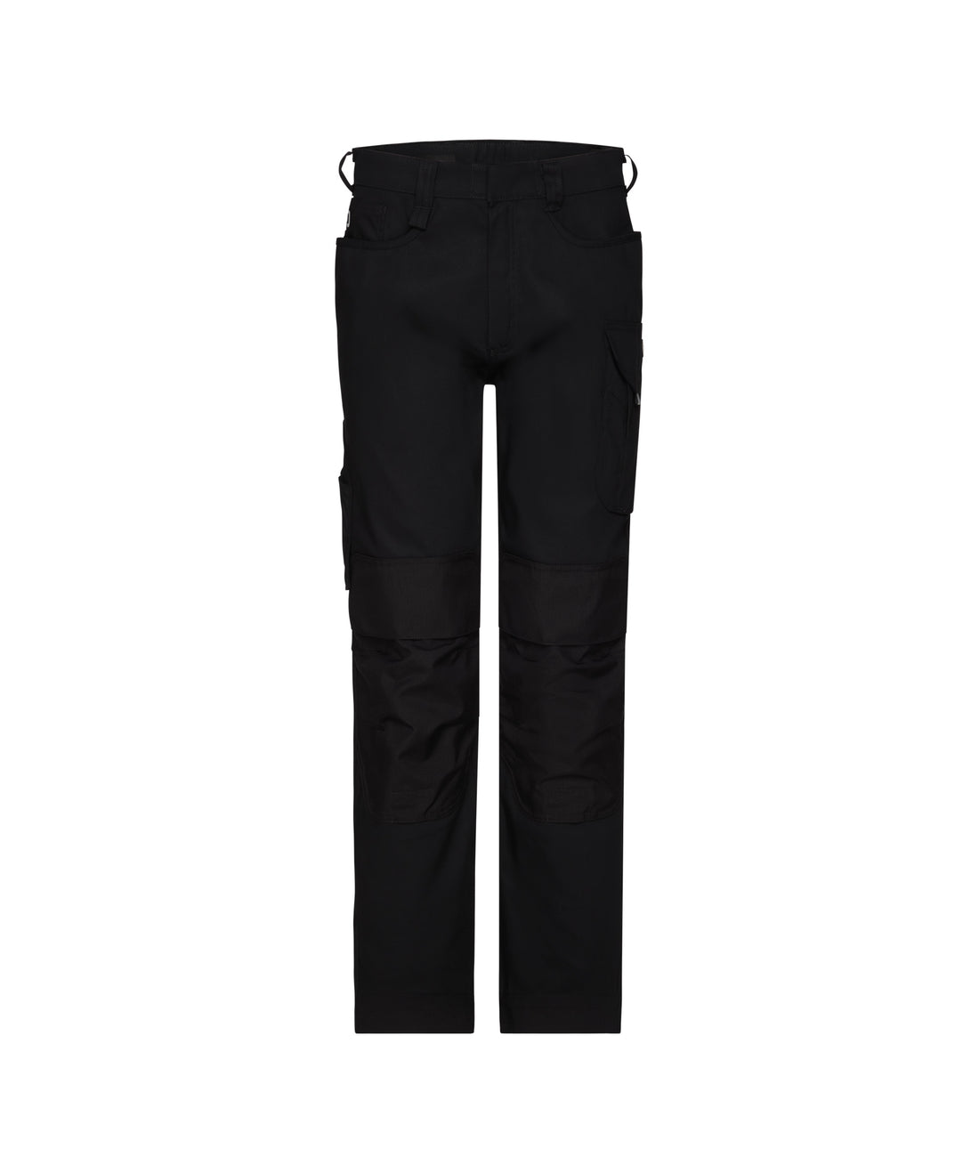 DASSY Ponti Flex Women Stretch-Arbeitshose mit Kniepolstertaschen – Schwarz – Vorderansicht