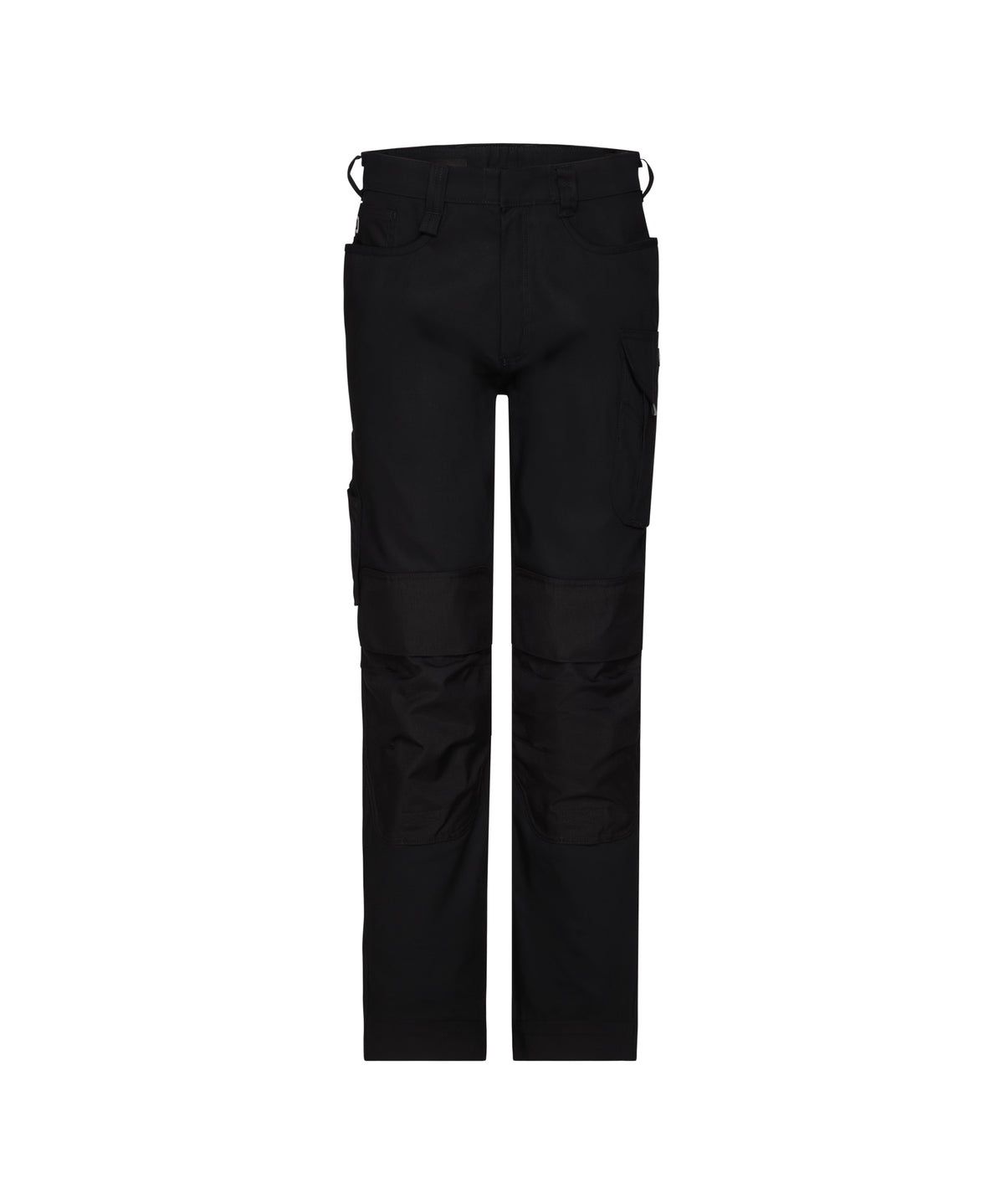 DASSY Ponti Flex Women Stretch-Arbeitshose mit Kniepolstertaschen – Schwarz – Vorderansicht