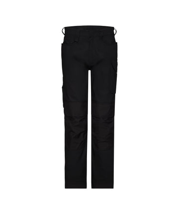 DASSY Ponti Flex Women Stretch-Arbeitshose mit Kniepolstertaschen – Schwarz – Vorderansicht