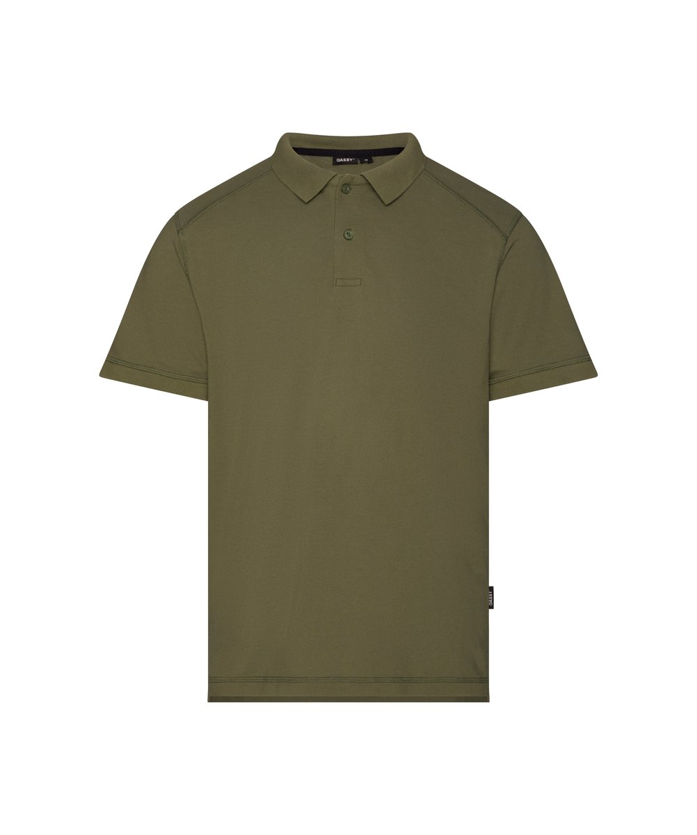 DASSY PRISTINE Poloshirt Khakigrün – Vorderansicht