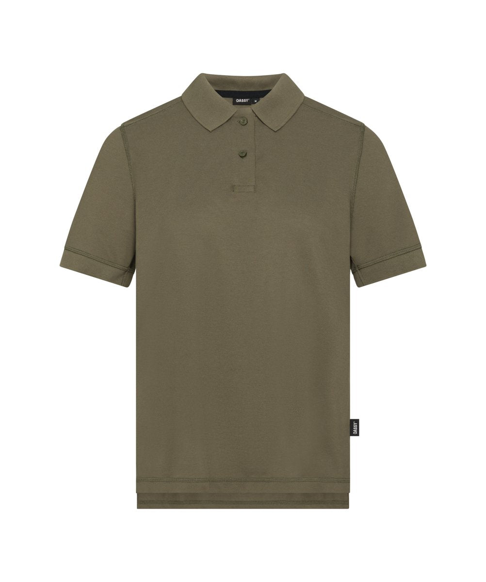 DASSY PRISTINE WOMEN Poloshirt Khakigrün – Vorderansicht