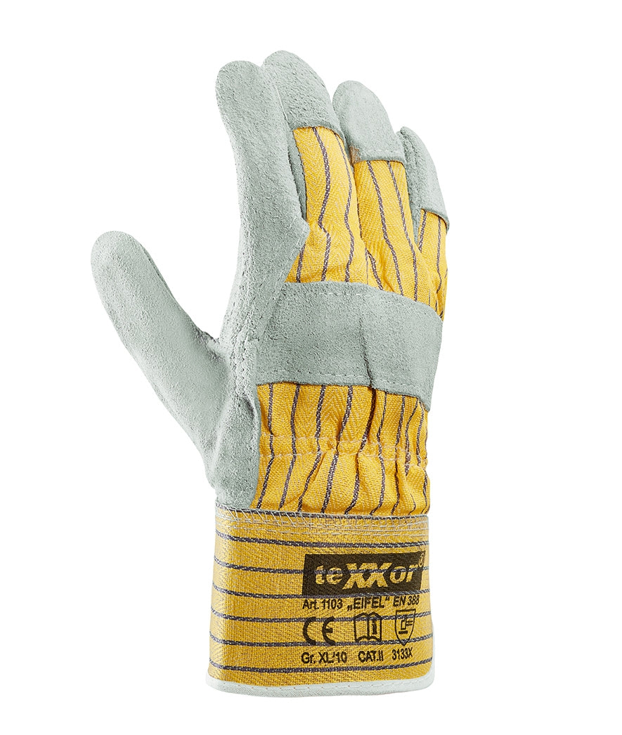 teXXor® Rindkernspaltleder-Handschuhe EIFEL-arbeitskleidung-gmbh