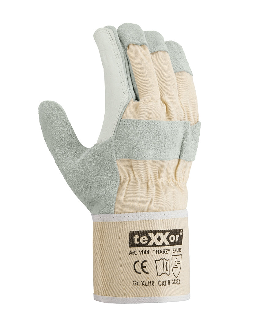 teXXor® Rindspaltleder-Handschuhe HARZ-arbeitskleidung-gmbh