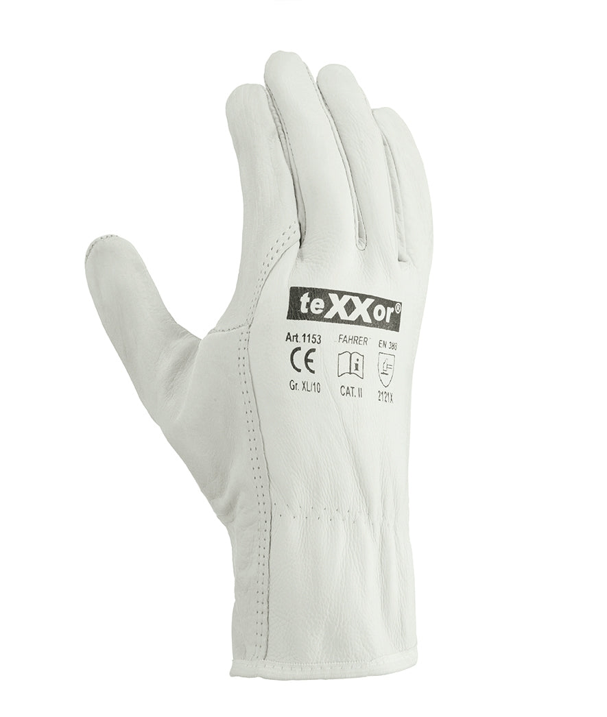 teXXor® Rindnappaleder-Handschuhe FAHRER-arbeitskleidung-gmbh