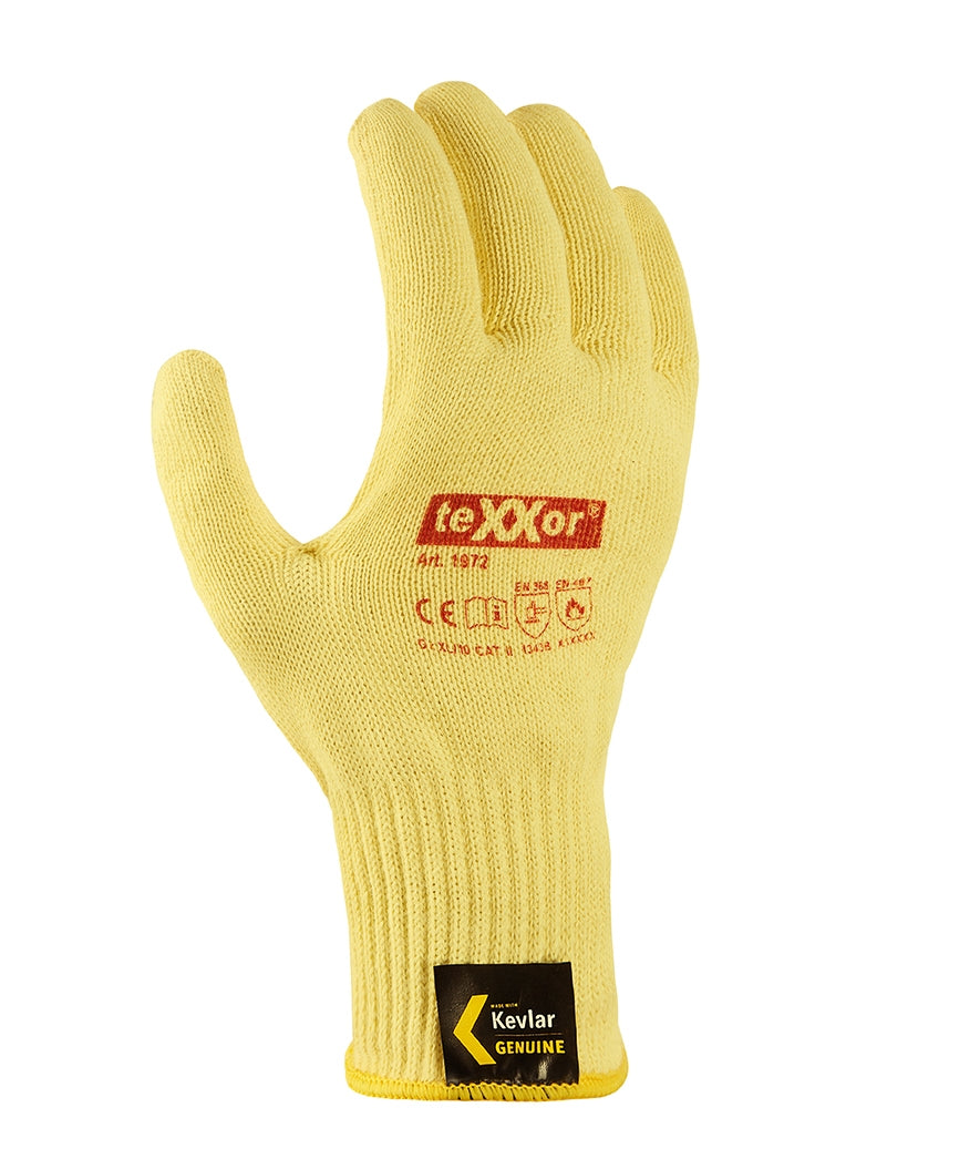teXXor® Mittelstrick-Handschuhe ARAMID mit Noppen-arbeitskleidung-gmbh