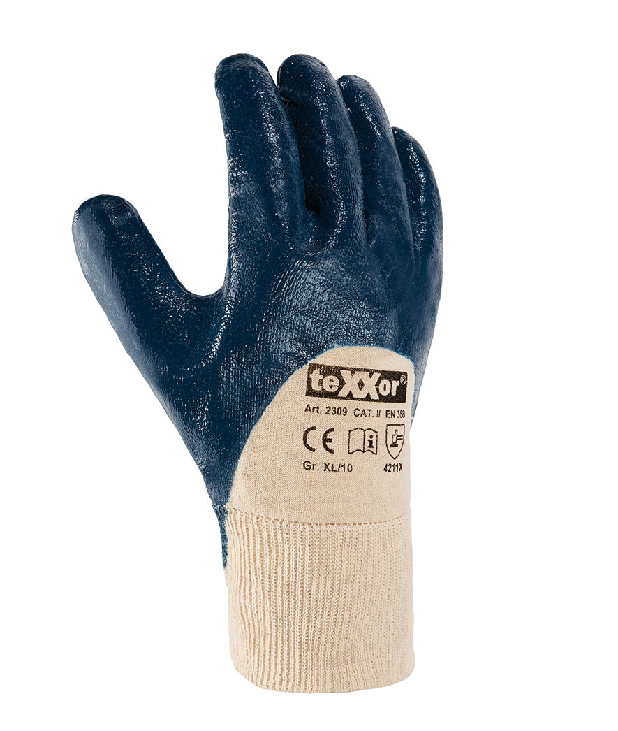 teXXor® Nitril-Handschuhe STRICKBUND-arbeitskleidung-gmbh