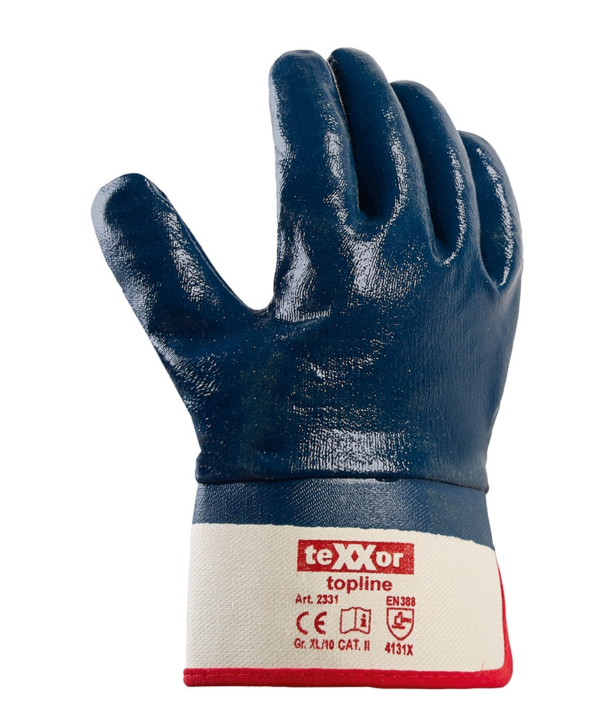 teXXor® topline Nitril-Handschuhe STULPE-arbeitskleidung-gmbh