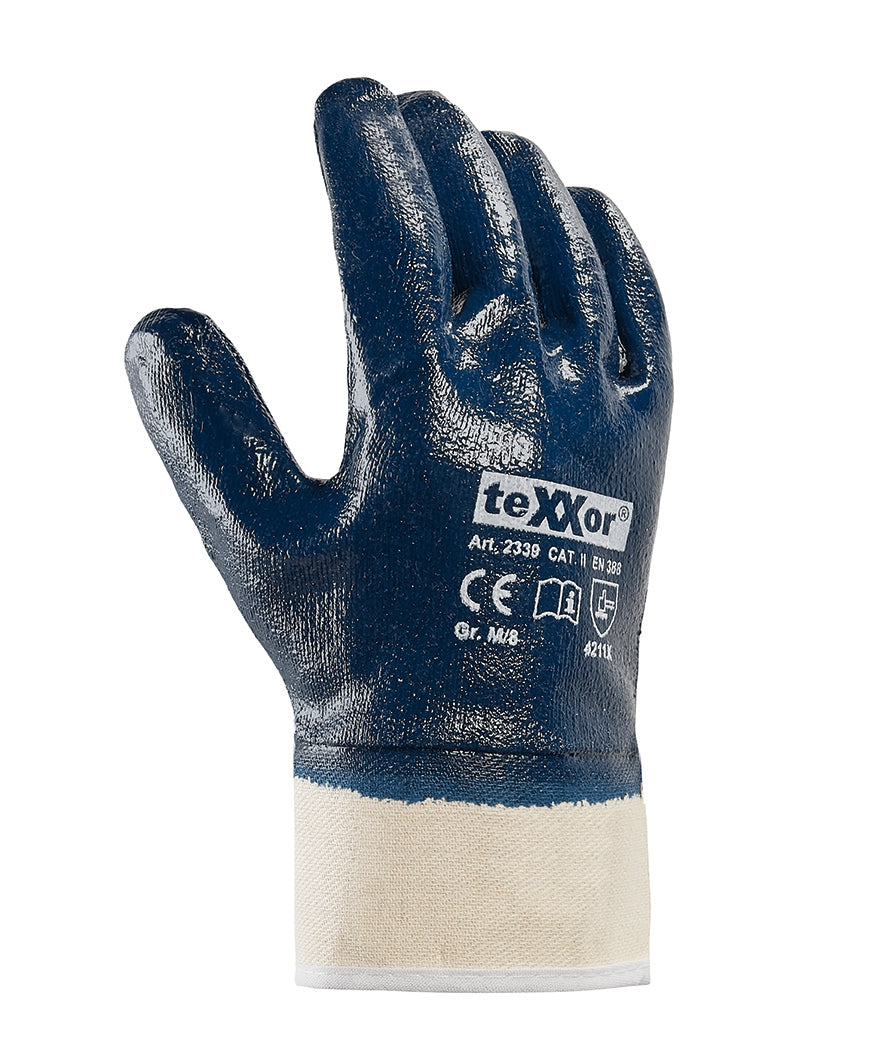 teXXor® Nitril-Handschuhe STULPE-arbeitskleidung-gmbh