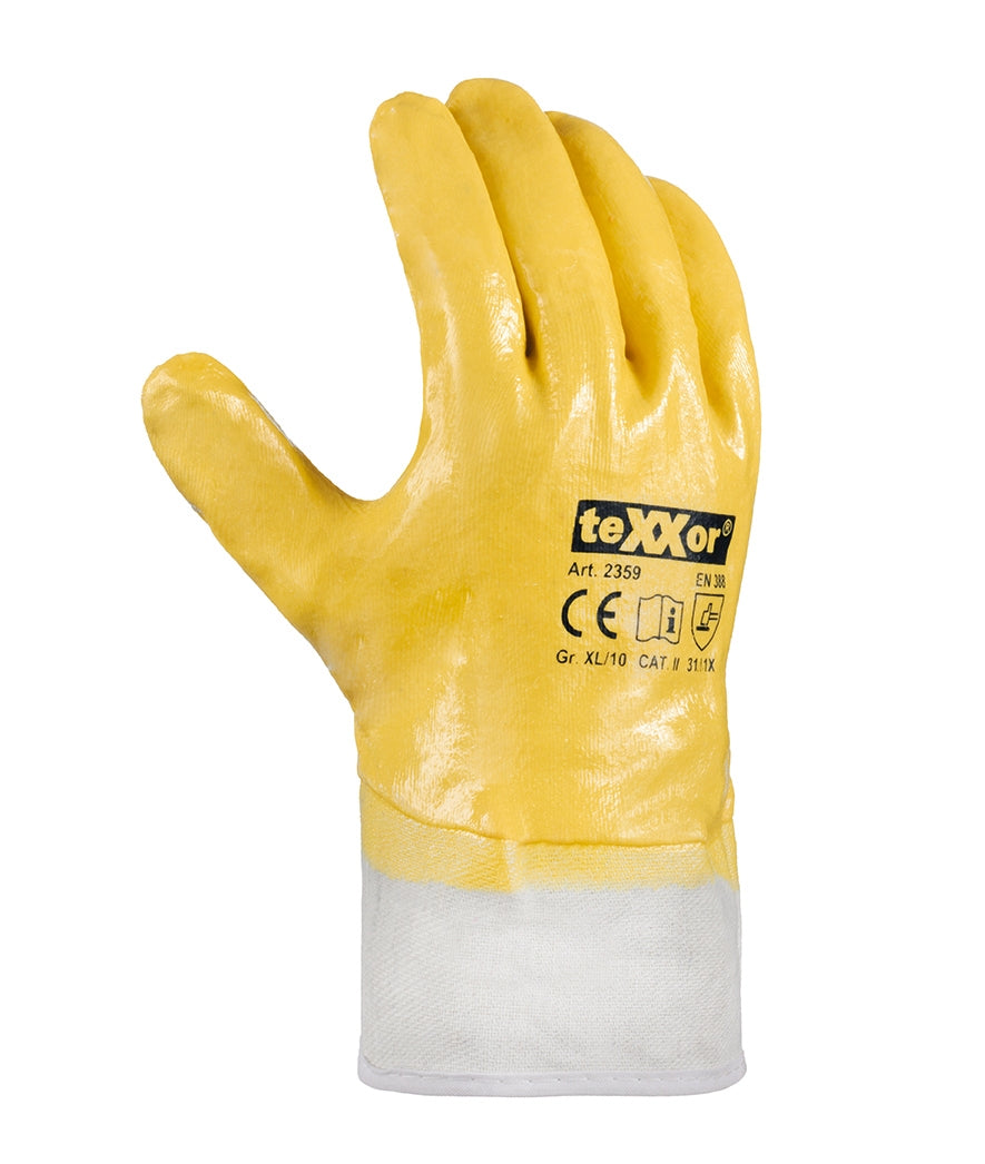 teXXor® Nitril-Handschuhe STULPE-arbeitskleidung-gmbh
