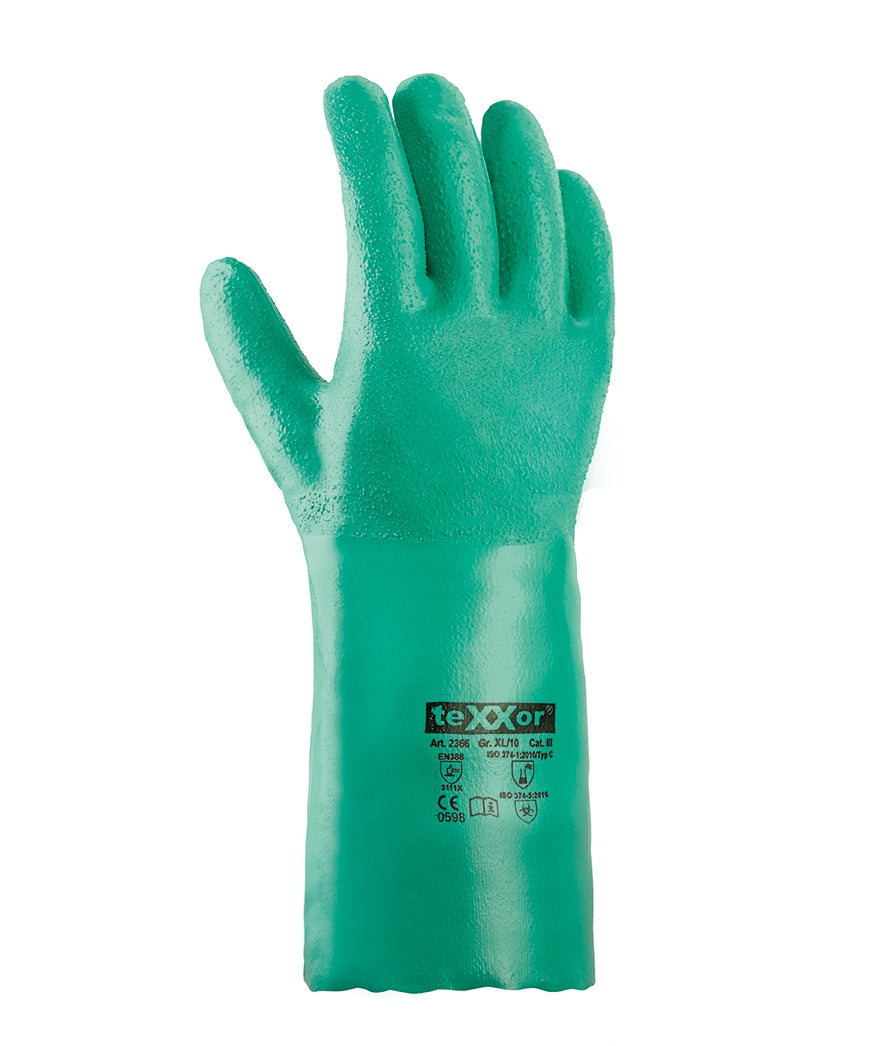 teXXor® Nitril-Handschuhe GERAUTE OBERFLÄCHE-arbeitskleidung-gmbh