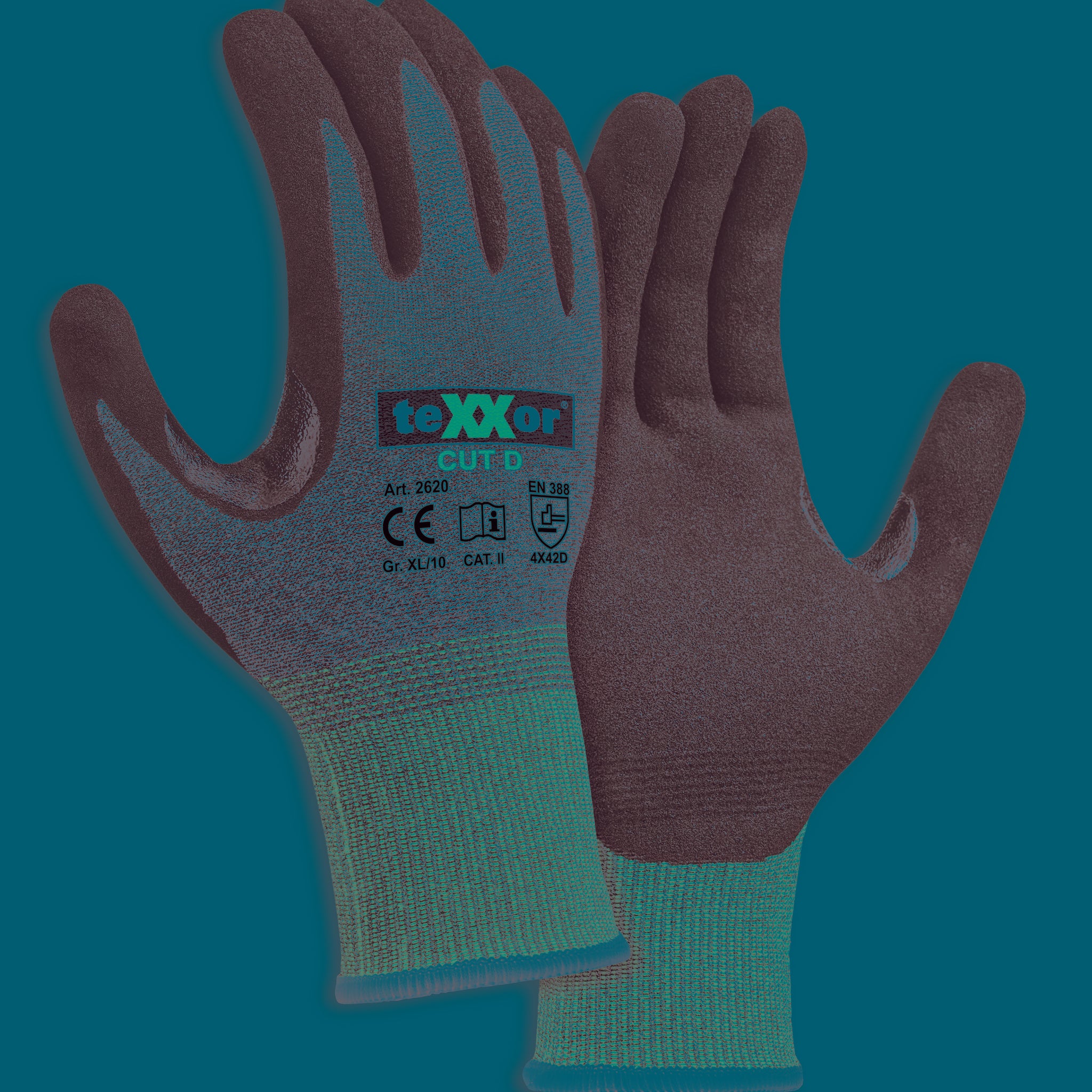 teXXor® Schnittschutz-Strickhandschuhe CUT D-arbeitskleidung-gmbh