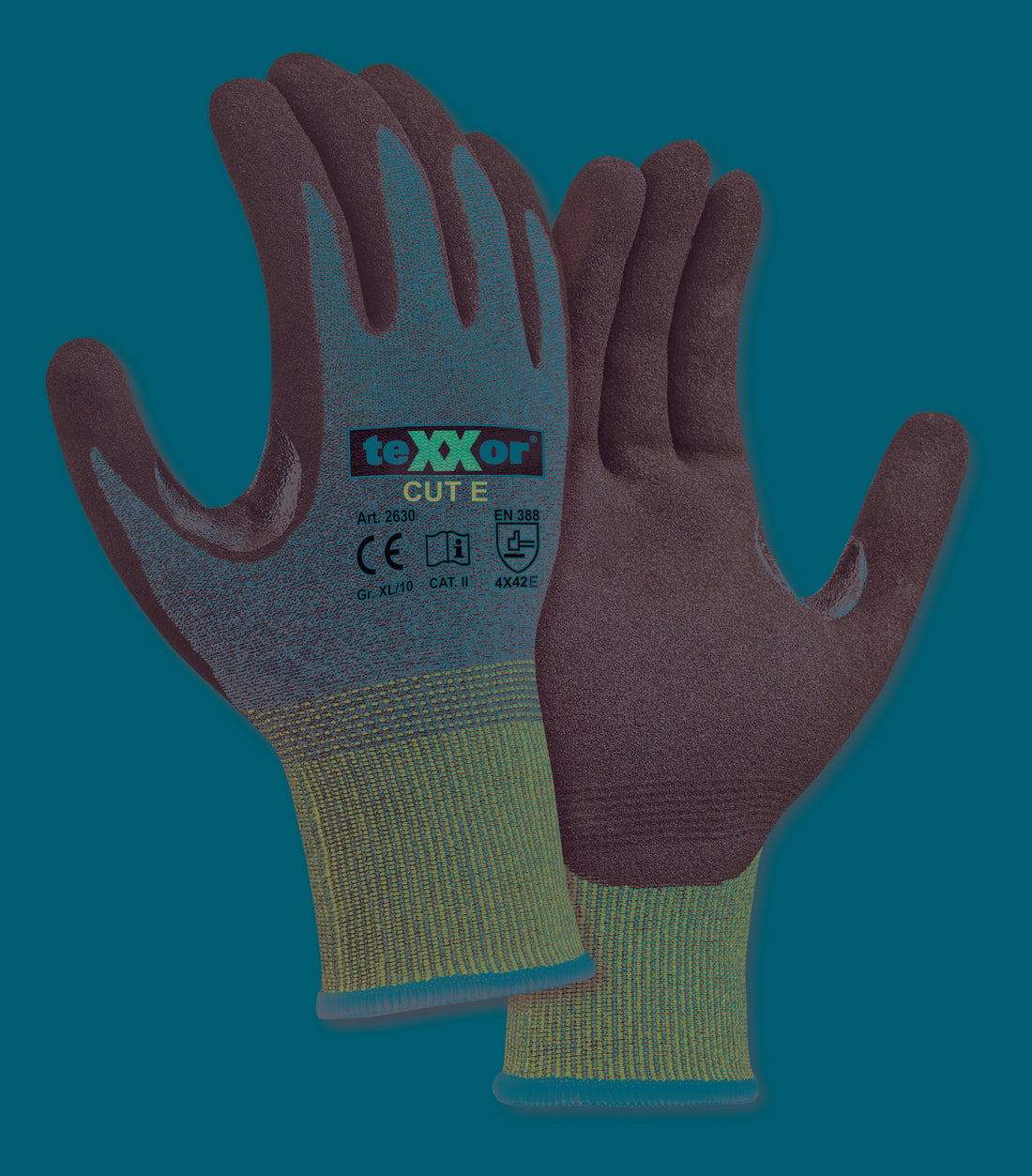 teXXor® Schnittschutz-Strickhandschuhe CUT E-arbeitskleidung-gmbh