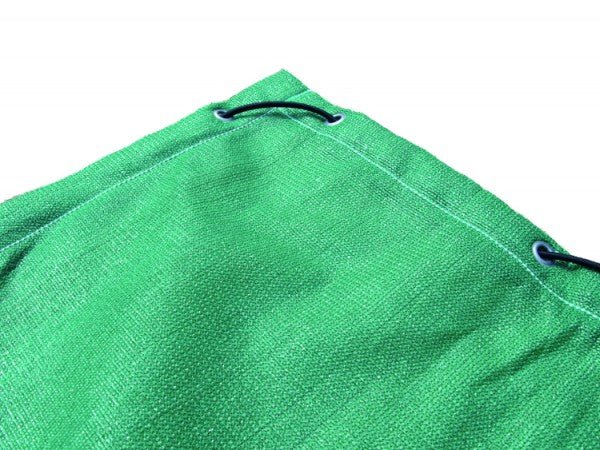 Bändchengewebeplane, luftdurchlässig, grün, alle 40 cm geöst - arbeitskleidung-gmbh