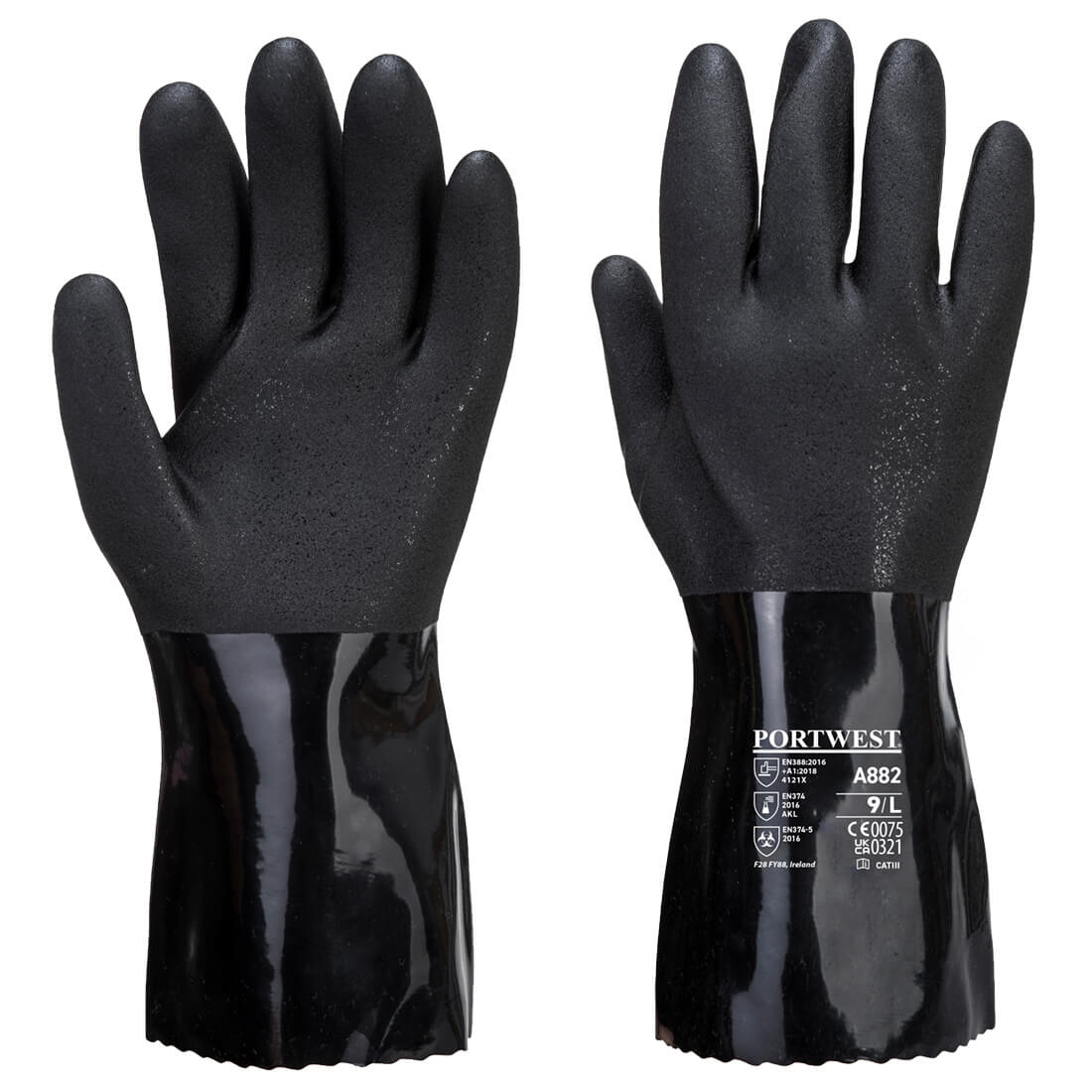 ESD PVC Chemikalienschutz-Handschuh - arbeitskleidung-gmbh