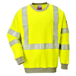 Flame Resistant Anti-Static Hi-Vis Sweatshirt - arbeitskleidung-gmbh