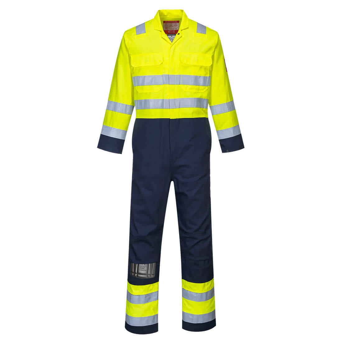 Hi-Vis Anti-Static Bizflame Pro Coverall - arbeitskleidung-gmbh