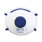 P203 - FFP2 Dolomit Feinstaubmaske mit Ventil Weiss - arbeitskleidung-gmbh